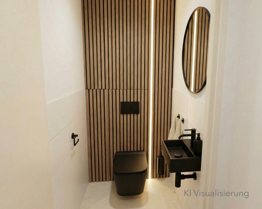G�ste WC_Gl�ckstadt_Visualisierung_GOLDWINGS HOME STAGING Einfamilienhaus Gl�ckstadt