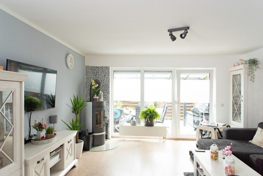 Wohnzimmer zur Terrasse Reihenmittelhaus Barmstedt