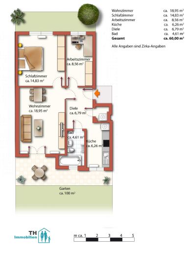 Grundriss Terrassenwohnung Hamburg