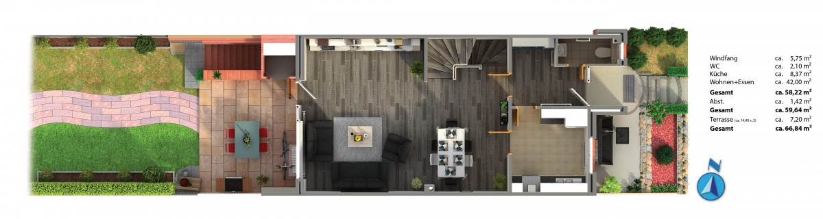 Kaltenkirchen Erdgeschoss Reihenmittelhaus Kaltenkirchen