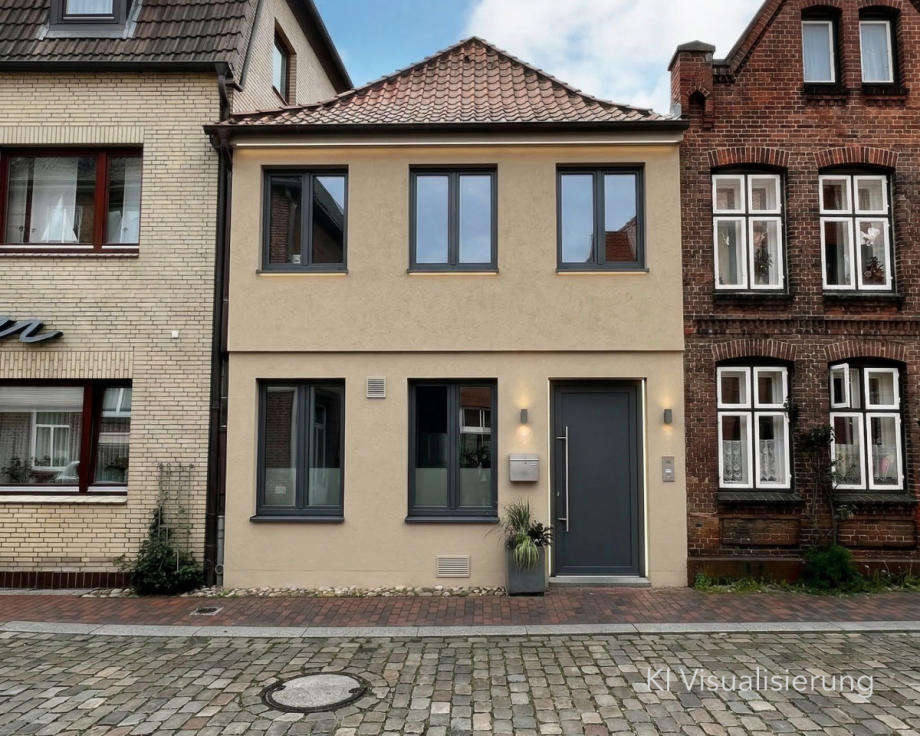 Fassade_Gl�ckstadt_ Visualisierung_GOLDWINGS HOME STAGING Einfamilienhaus Gl�ckstadt