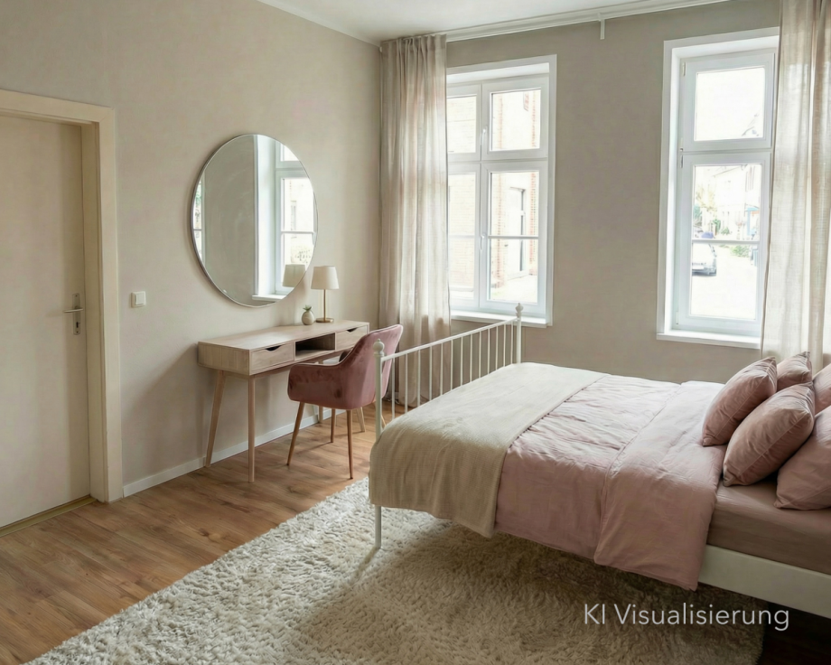 Schlafzimmer_Gl�ckstadt_Visualisierung_GOLDWINGS HOME STAGING Einfamilienhaus Gl�ckstadt