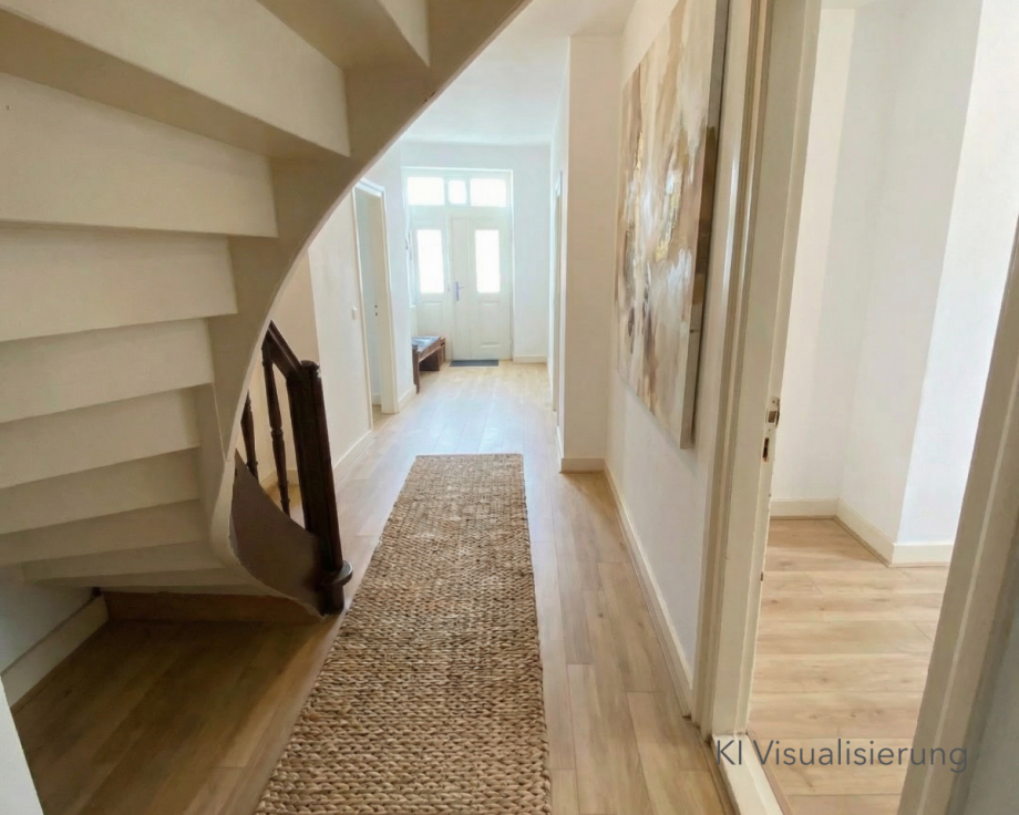 Flur_Gl�ckstadt_Visualisierung_GOLDWINGS HOME STAGING Einfamilienhaus Gl�ckstadt